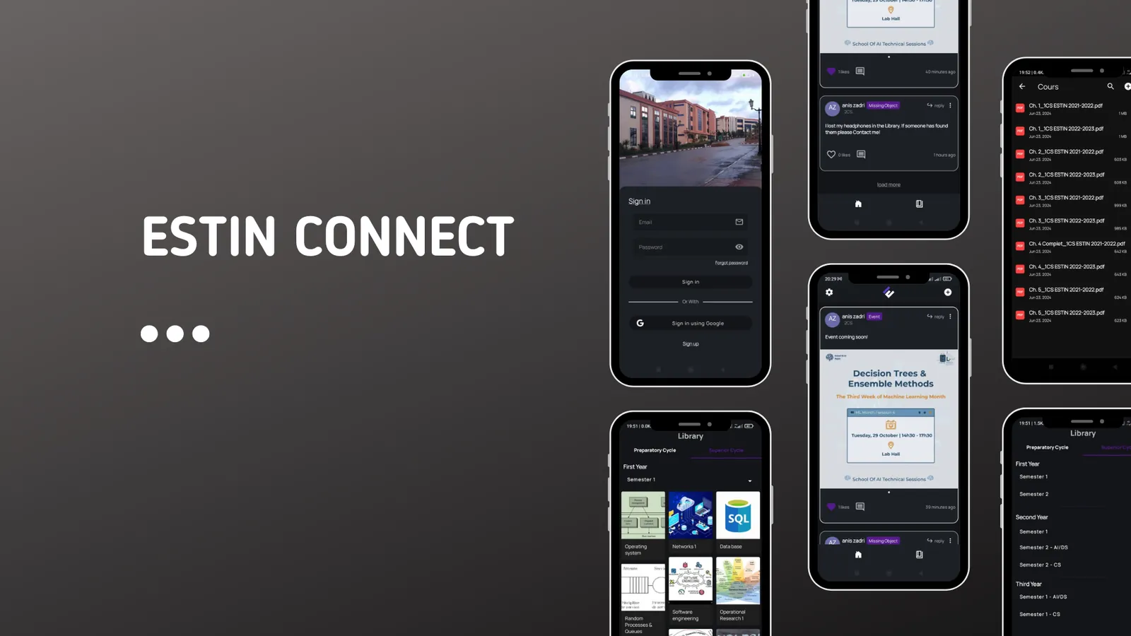Estin Connect, screenshot 1